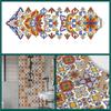10pcs Mexican Style Tile Stickers Peel Stick Floor Wall Decals Waterproof Backsplash DIY Mural Kitchen Bathroom Decor