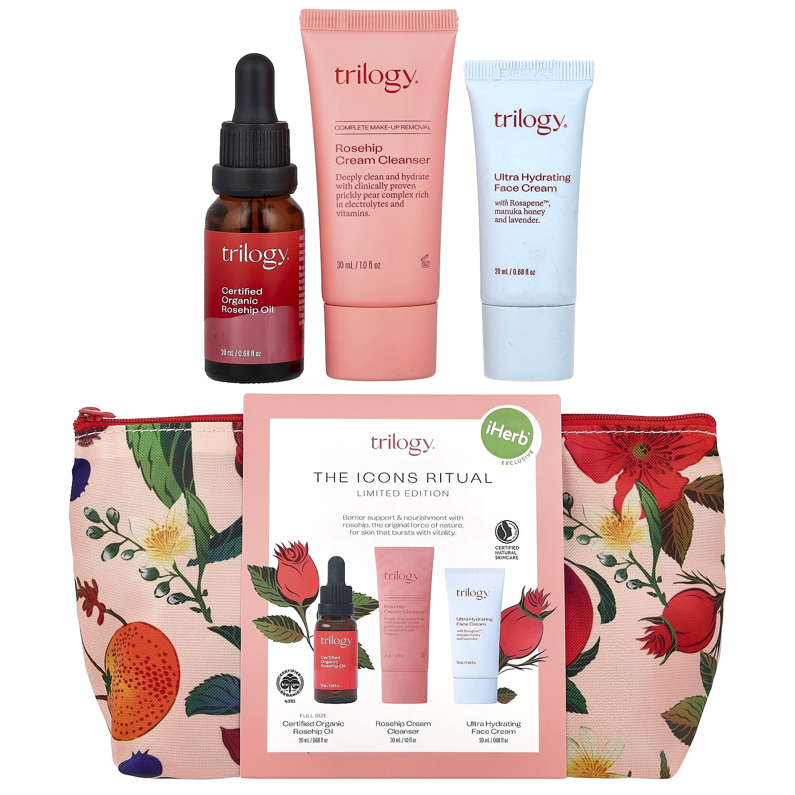 

Trilogy, an iHerb® exclusive, The Icons Ritual Bag, 4-piece set