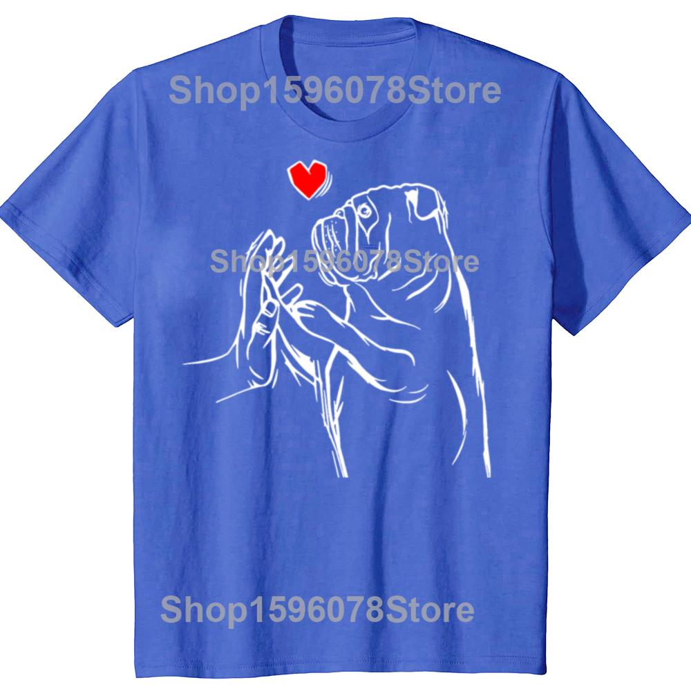 English Bulldog Love Cute Bully Dog T Shirt Dog Lovers Black Graphic Cotton Streetwear Short Sleeve Birthday Gifts Tshirt Men