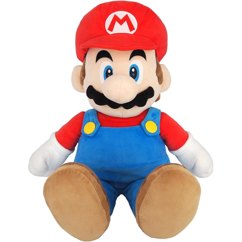 Sanei Boeki Super Mario All Star Collection Mario Plush Toy 60cm W33×D25 Soft Stuffed Animal