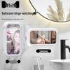 Wall-Mounted Waterproof Rotating Phone Holder for Bathroom and Toilet