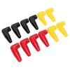 12PCS Battery Terminal Boots Insulating Covers 4 Red 4 Black 4 Yellow Protector Cable Lug Caps for Auto Marine