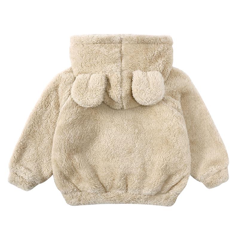 Girls' Lambswool Hooded Coat: Warm, Stylish, and Furry Winter Sweatshirt