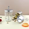 Honey Stirrers Lid Canning Lid And Hoop Lid With Honeycomb Cover Band Detachable Stainless Steel Lid For Regular Mouth Mason