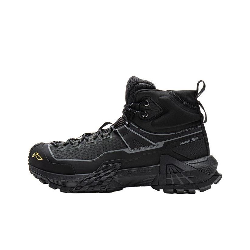 Li-Ning CF Su Xingchuan Pro HI WP Unisex High Top Hiking Shoes Night Black AHTV035-1 42