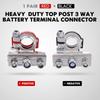 2 Pcs Fácil Instalação Carro Caminhão Terminais de Bateria Terminal de Grampo Banhado a Cobre Conectores de Terminais de Serviço Pesado