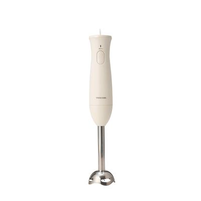 TESCOM Hand-Handmixer, Spülmaschinenfest, einfaches Rezeptbuch, Baby-Originalprodukt, Mixer,<Crush/Mix> Sicher, Stecker, inklusive, Lebensmittel, Metall, TBL10A-W