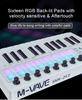 M-VAVE SMK-25 II 25 Key MIDI Controller Keyboard USB Mini 16 RGB Drum Pads 8 Knobs with Music Production Software Included
