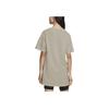 Nike Solid Color Drop Shoulder Breathable Short Sleeve A-Line Dress Women Dress Grey CJ2243-236