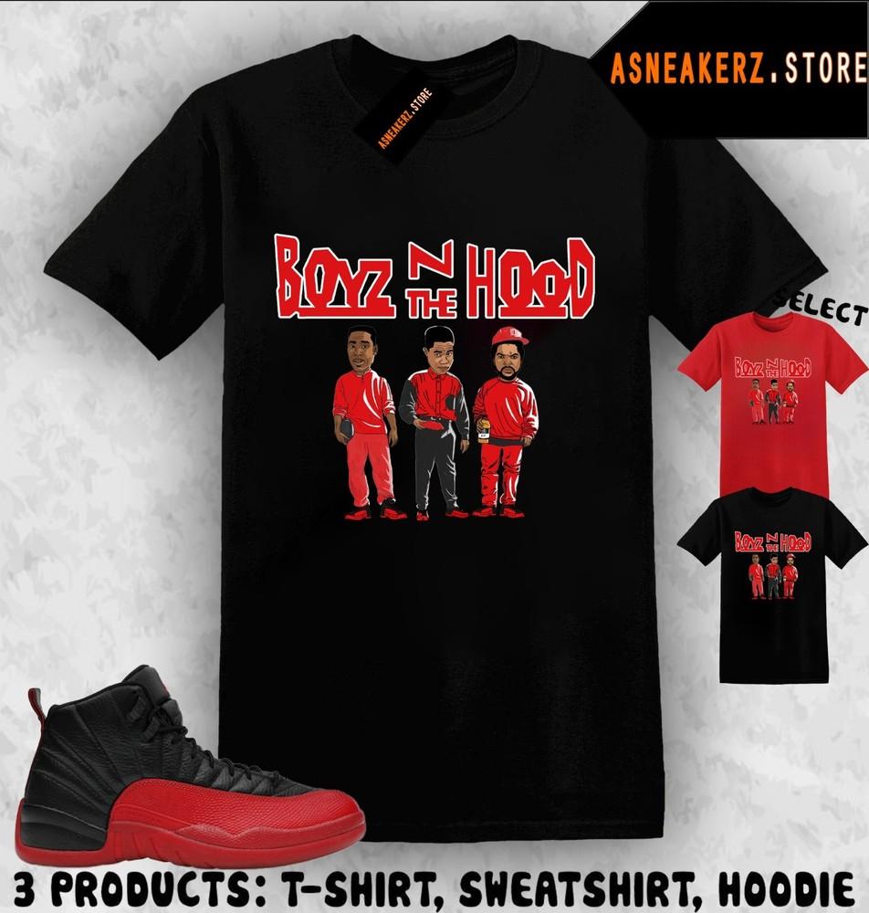 Tee Shirt Matching AJ 12 Flu Game 2025 To Match Sneaker Sneakerhead Boyz T-Shirt Unisex T-Shirt M