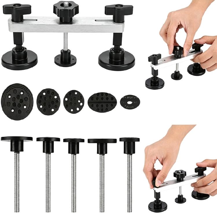 Manual Auto Body Dents Repair Hand Tool, Puller Bridge Set with Threaded Parts and PC Components for Basic Repair Tasks