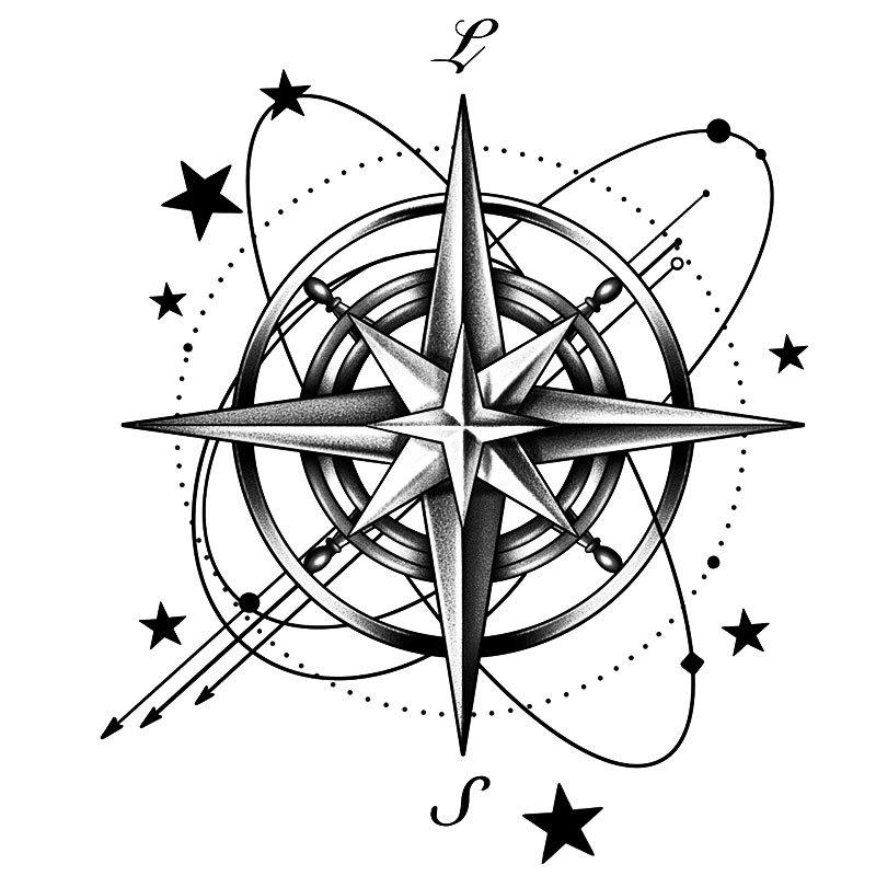 Cross-Border Fashion Herbal Tattoo Sticker - Waterproof, Long-lasting, Cool Designs for Hand and Shoulder