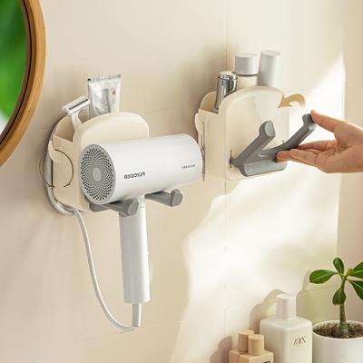 Saç Kurutma Makinesi Tutucu Raf Duvara Monte Saç Düzleştirici Kurutma Makinesi Tutucular Banyo Organizatör Depolama Raf Raf Banyo Aksesuarları