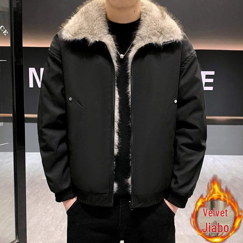

Winter New Style Thickened Cotton Parka - Handsome & Fashionable Loose Fit for Students 2XL [130-145 recommended]