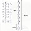 Acrylic Snowflake & Water Drop Beaded Ornaments - Christmas Tree Decoration in 12 Colors