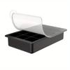 15-Cavity Silicone Ice Cube Tray with Lid - Reusable Square Ice Mold, Easy-Release Freezer Tray for Fruit-Infused Ice Cubes