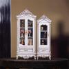 1/12 Dollhouse Vintage Simulation Storage Cabinet Display Cupboard Model Doll Home Living Room Wine Cabinet Furniture Decor Toy