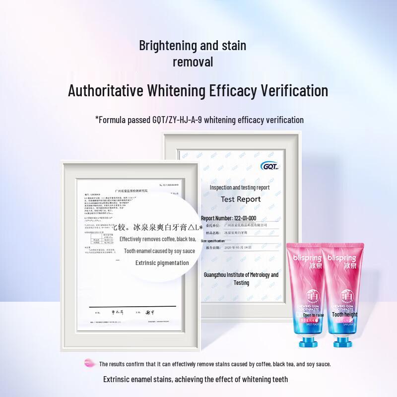blispring Refreshing Breath Whitening Toothpaste 100g