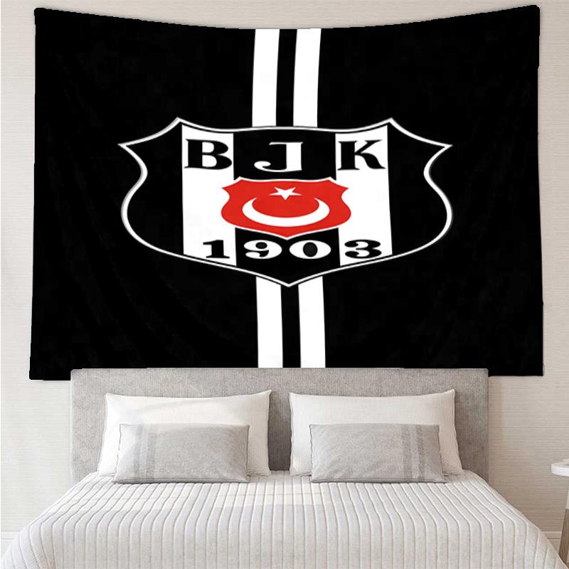 Arazzo Emblema Cresta Beşiktaş Istanbul Decorazione Stanza Appeso a Parete per Soggiorno Camera da Letto, dormitorio, Regali di Compleanno e Natale