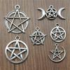 10pcs Antique Silver Color Star Charm Pendants Jewelry Accessories Pentagram Charms For Jewelry Making
