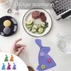 10Pieces Easter Bunnies Eggs Holder 18x10.50cm Fabric Eggs Covers Eggs Sleeve For Home Decoration Party Table Setting