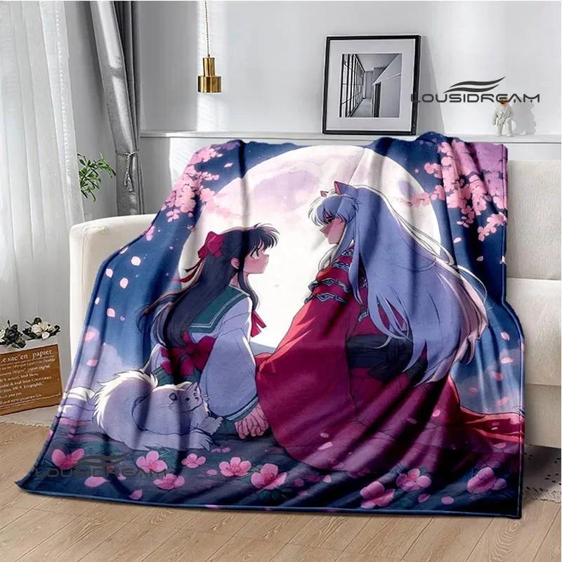 3D Inuyasha Cartoon Printed blankets Picnic blanket Warm Flannel blankets Home bed linings blankets for beds Birthday Gift
