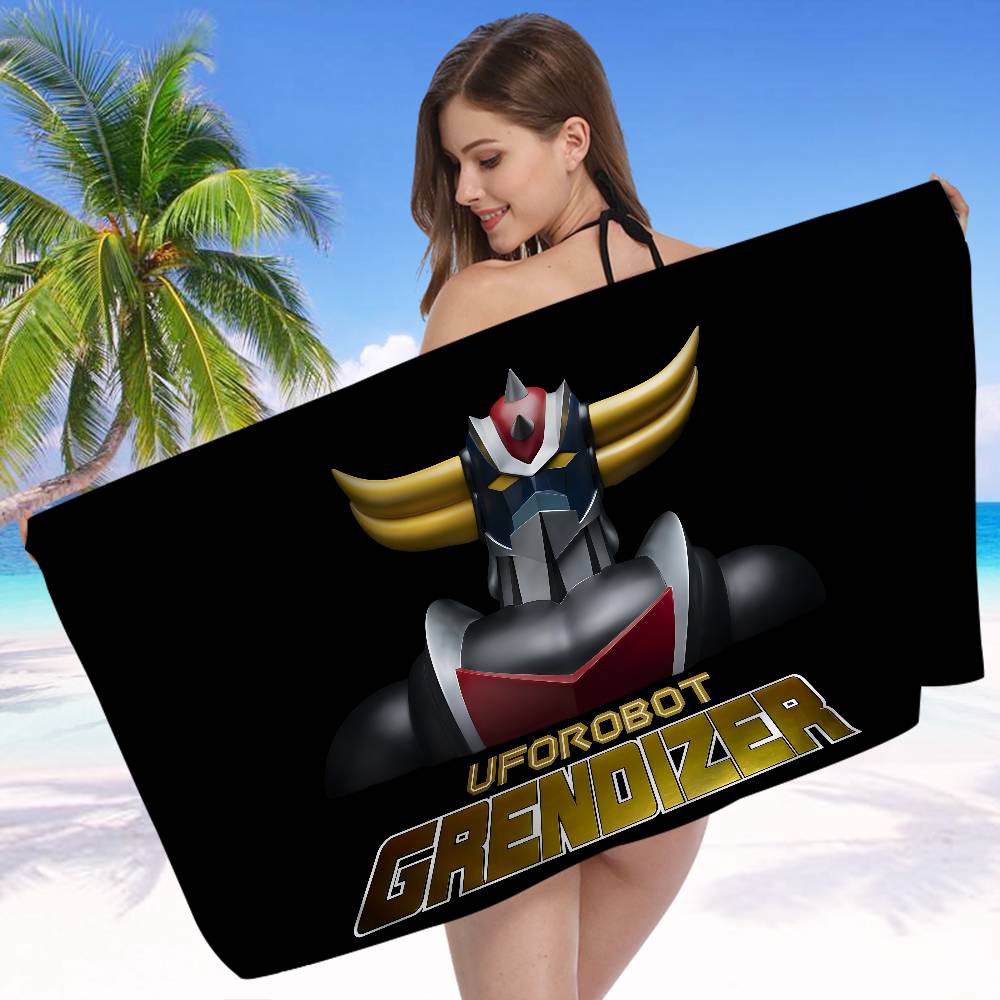 UFO ROBO GRENDIZER GOLDORAK Anime Bath Towel Microfiber Soft Water Absorbing Breathable For Girl Kids Decorative Cartoon