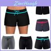 Plus Size Square Swim Shorts For Women Conservative Frenulum Design With Large Size And Good Elasticity