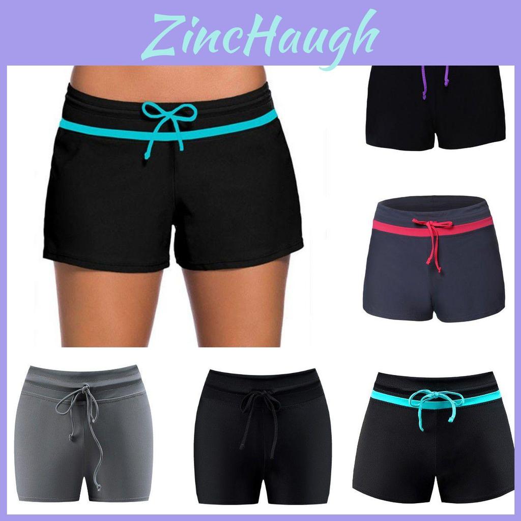 Plus Size Square Swim Shorts For Women Conservative Frenulum Design With Large Size And Good Elasticity