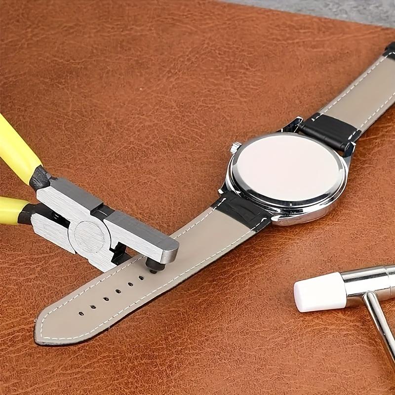 Precision 2mm Hole Punch Pliers - Durable Carbon Steel, Ideal for Watches, Belts, Shoelaces & Sandals - Leather punching pliers