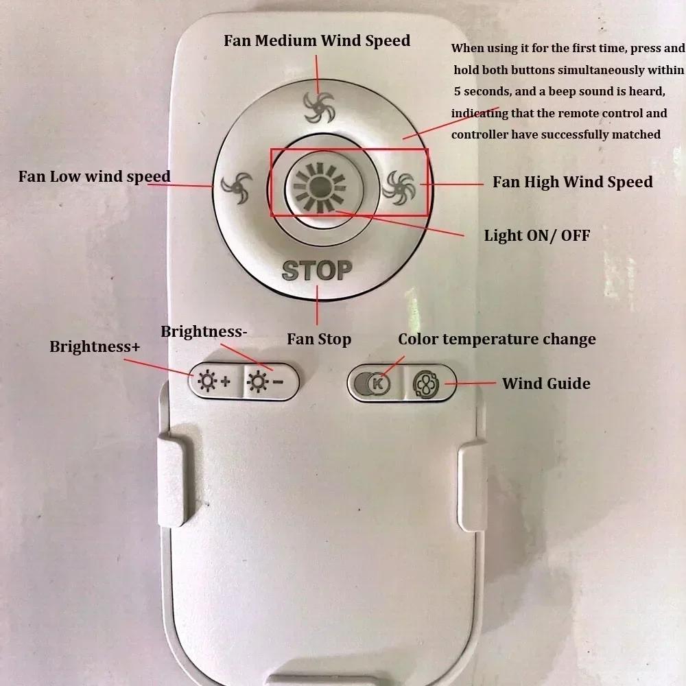 Ceiling Fan Light Remote Control Kit Dimmable Controller Driver Fan Light Accessories 220V