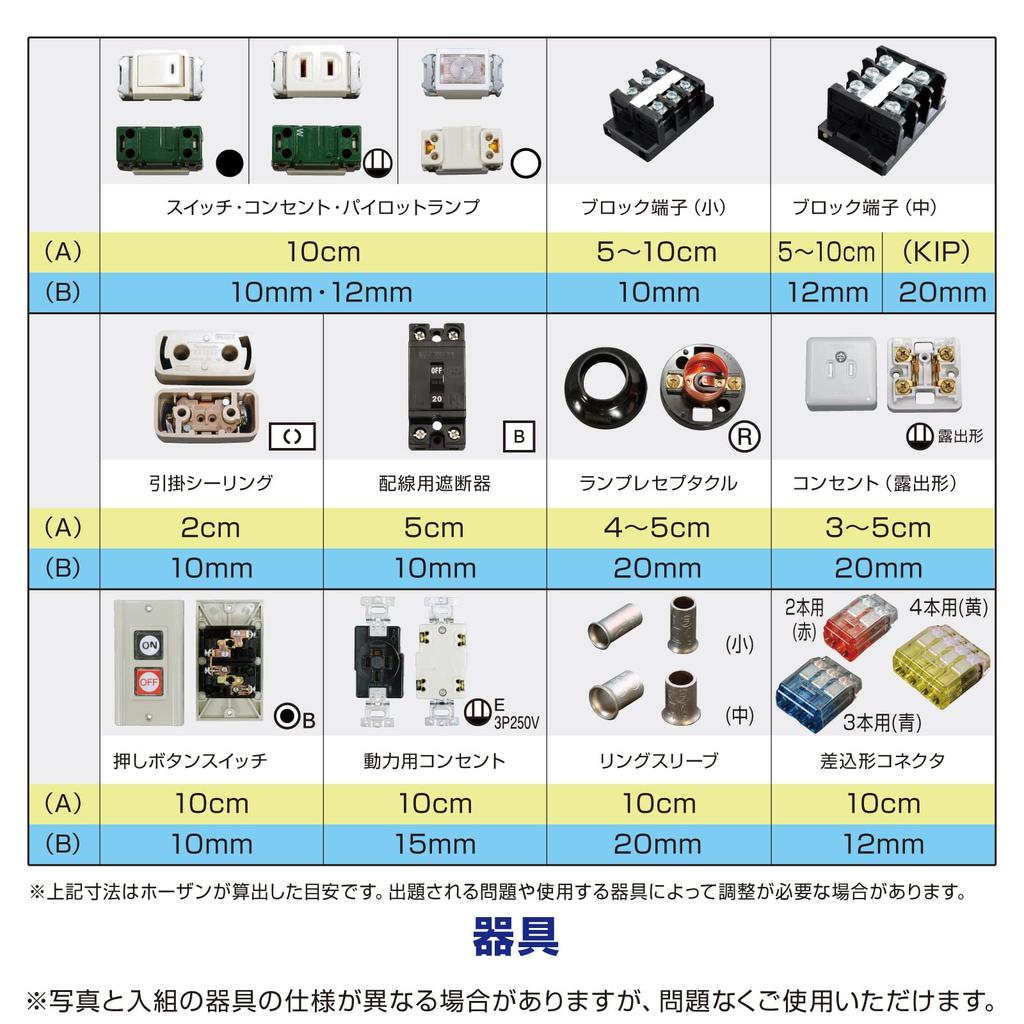 HOZAN Reiwa 7th Class 1st Class Electrician Skill Test Practice Materials Equipment Set Bonus Handbook DK-65