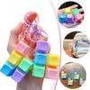 Splicable Macaron Mechanical Keycap Fidget Keychain Clickable ASMR Anti-Anxiety Stress Relief Toy for Bag Charm Party Favors