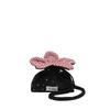 Sweet Cute Floral Drawstring Bucket Bags for Women Red Gingham Trim Kawaii Crossbody Bag Daily Pink Starry Canvas Shoulder Bag
