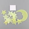 Cartoon Moon Star Noctilucent Glow In The Dark Plastic Wall Sticker Kid Decal