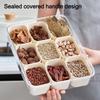 Fresh-keeping Seasoning Storage Box 9 Grids Snack Fruits Food Box Food Container  Food Storage