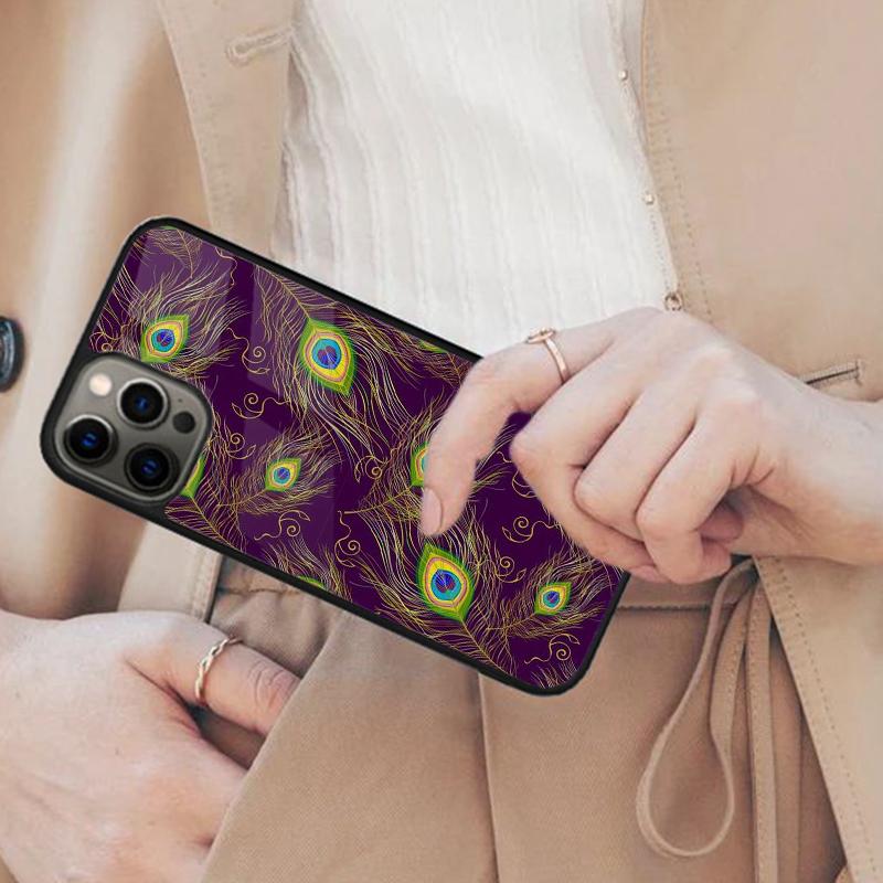 Peacock Feathers Magnetic Phone Case For APPLE iPhone 17 Air 16 14 13 12 Pro Max 15 Plus Wireless Charge With MagSafe Cover