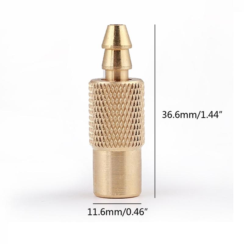 Car Inflatable Nozzle Quick Connector Thread Nozzle Adapter-Valve Brass Air