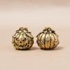 Vintage Brass Halloween Jack O Lantern Figurine With Exquisite Carvings For Home Decor Holiday Gift