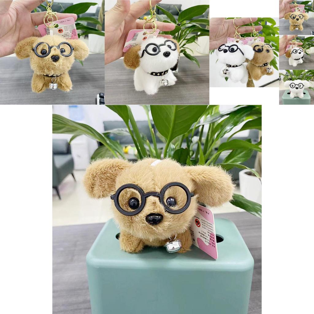 Adorable Plush Dog Toy Cute Cartoon Stuffed Animal For Kids Gift And Backpack Charm