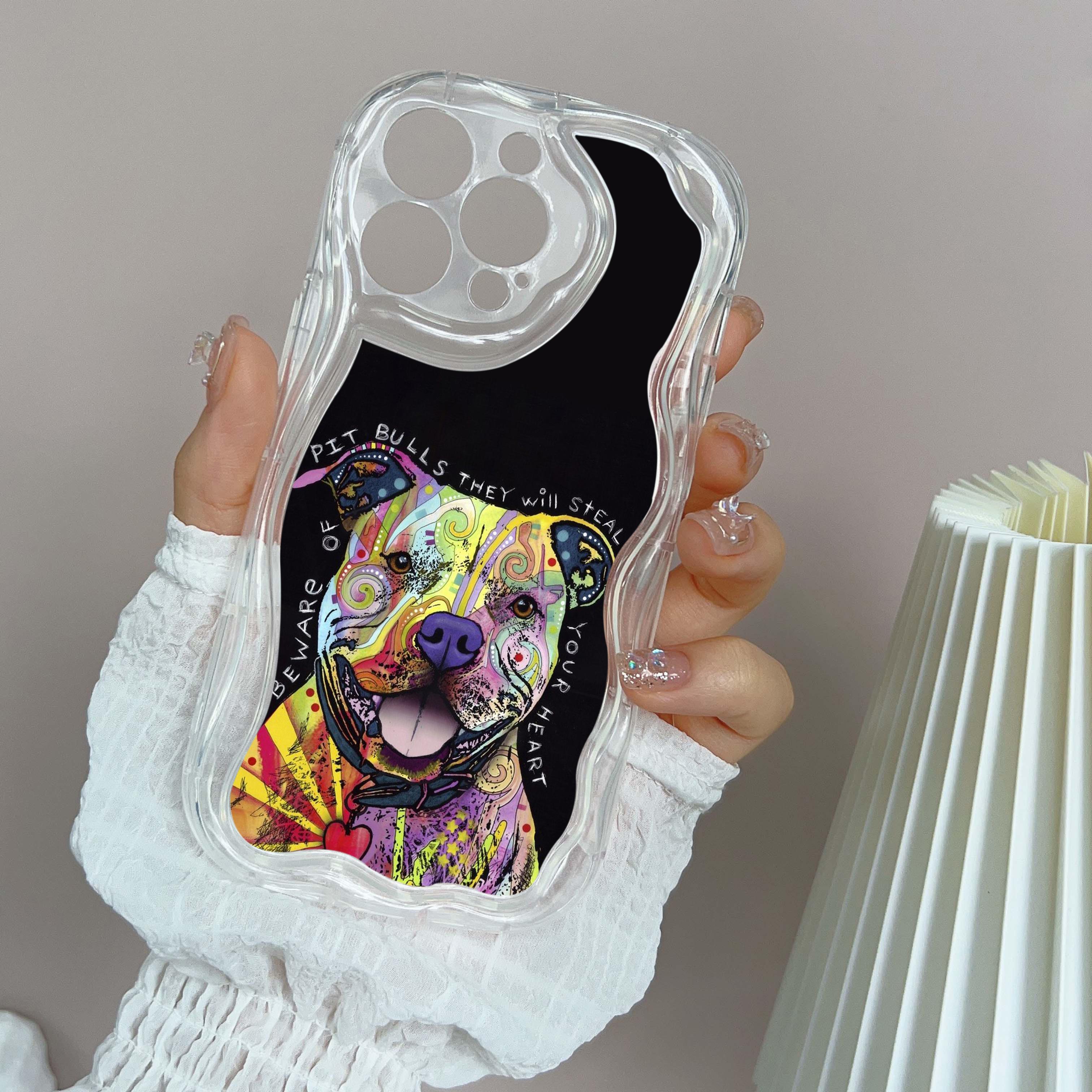 

Чехлы для телефонов Ae76 Dog Color Doodle Design Art защитные для Apple iPhone 15 14 13 Pro 11 12 mini XR 7 8 6s Plus XS Max SE Wave TPU задняя крышка for iPhone 15 Plus