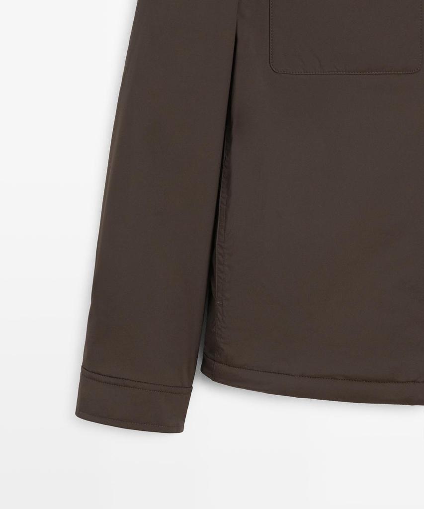 Massimo Dutti Collar Pocket Overshirt