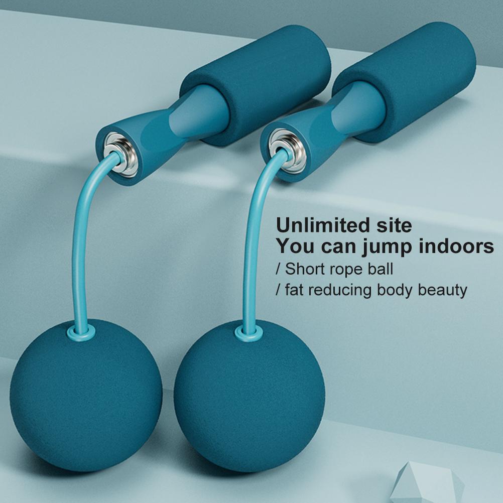 1 Paar Gewichtetes Seilloses Springseil Memory Foam Trainings-Springseil Stummes Kabelloses Springseil für Männer Frauen Kinder Indoor