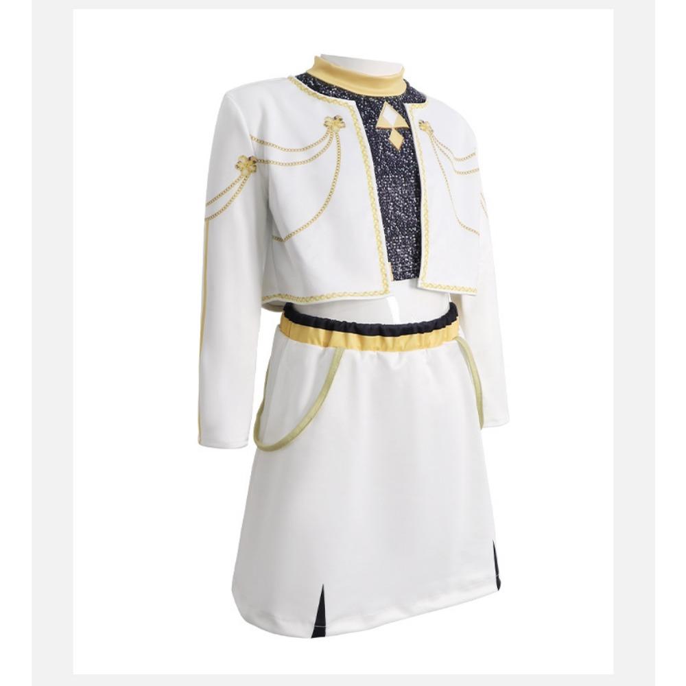 Girls School Stage Performance Pop Singer Carnival Party Role Playing Costumes Kids Pretend Game Halloween Cosplay Outfit Suit Set