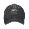 Klassische Nine Inch Nails NIN Logo Baseballkappe für Herren Damen Used Denim Gewaschen Snapback Kappe Outdoor Laufen Golf Kappen Mütze