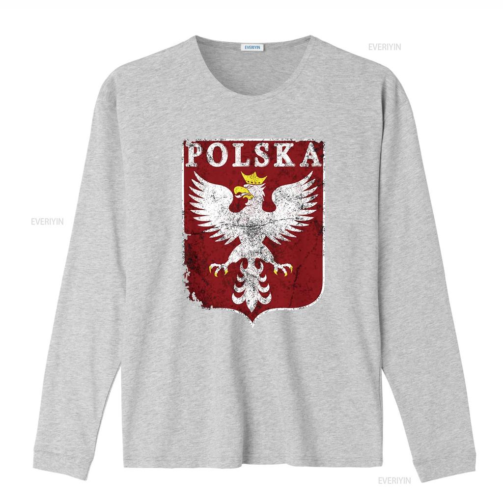 Polish Eagle Crest Vintage Polska Poland T Shirt vintage Washed homme Stretched Slightly designer clothes graphic Versatile