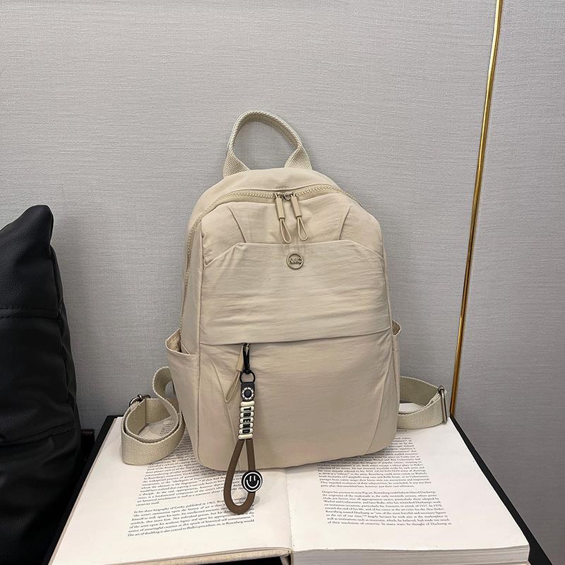 Simple casual backpack, women's new student school bag, light commuter backpack when going out