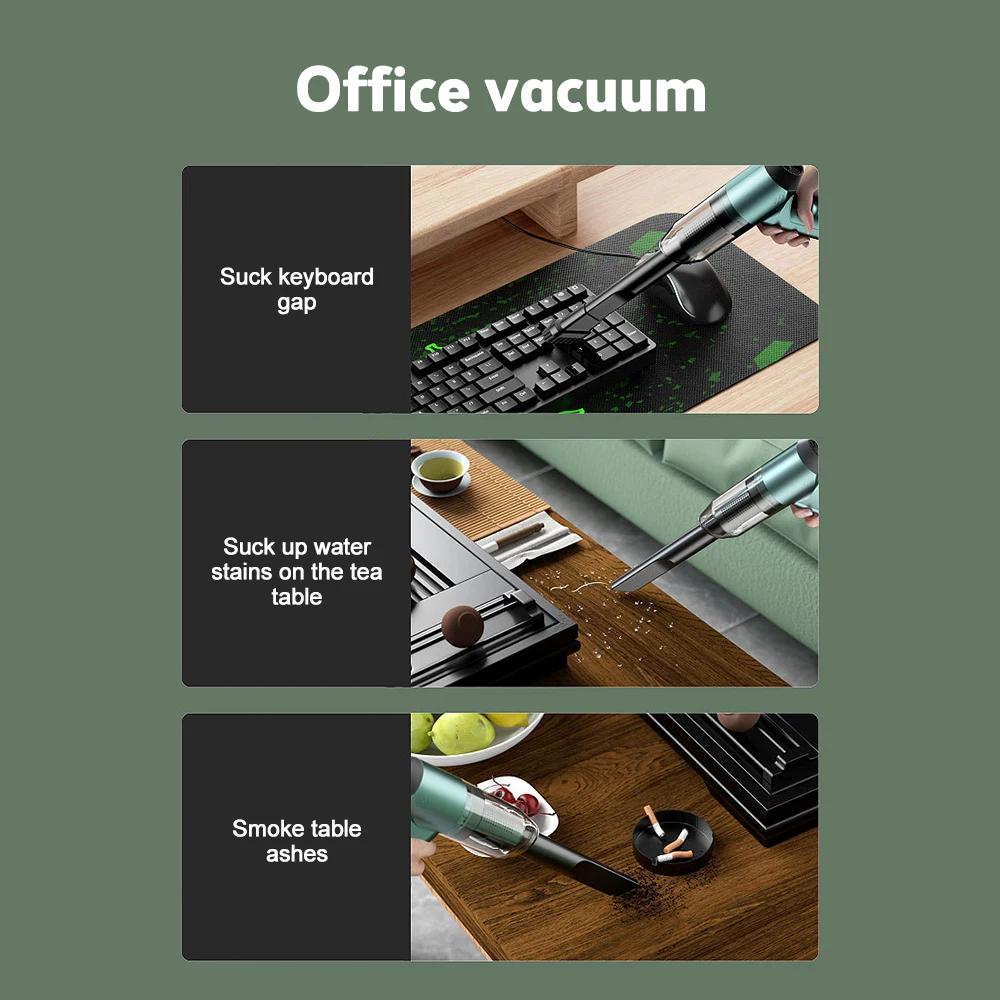 Nový automobilový vysavač 99000Pa Bezdrátový automobilový vysavač 3 v 1 Ruční vakuová pumpa Přenosná bezdrátová Výkonná pro domácí auto