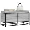 Storage Box with Lid Sonoma Grey Engineered Wood