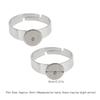 20pcs Adjustable Design Blank Ring Flat Base Stainless Steel Ring Flat Ring Base  Creative Projects